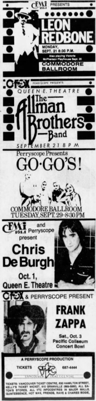 03/10/1981Pacific Coliseum, Vancouver, Canada